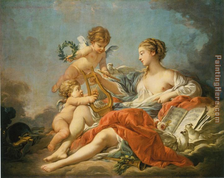 Francois Boucher the allegory of music